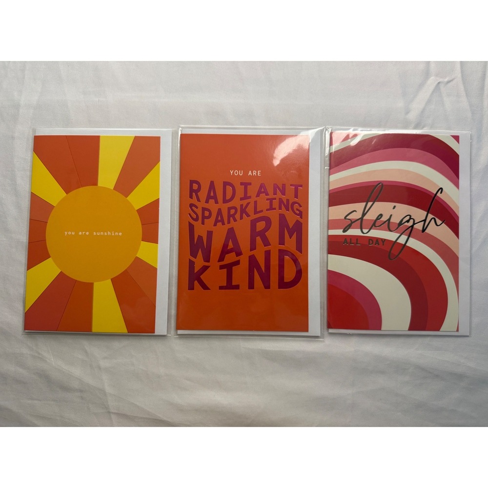 Infinite She Greeting Card Set 3pk You Are Sunshine Radiant Sleigh All Dayβ New